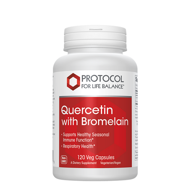 Quercetin with Bromelain, 120 Capsules , Brand_Protocol for Life Balance capsules Form_Capsules Requires Consultation Size_120 Capsules