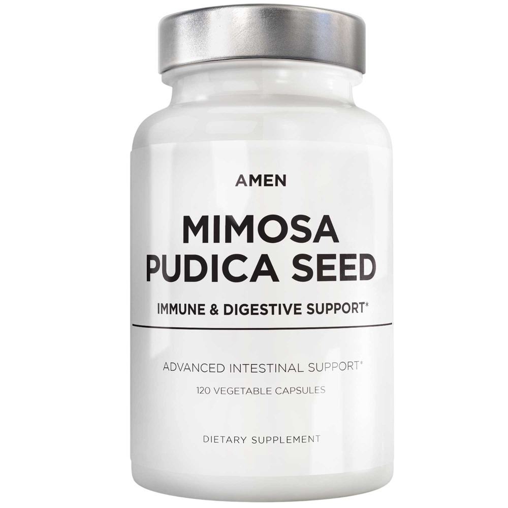 Amen Organic Mimosa Pudica Seed, 120 capsules — front