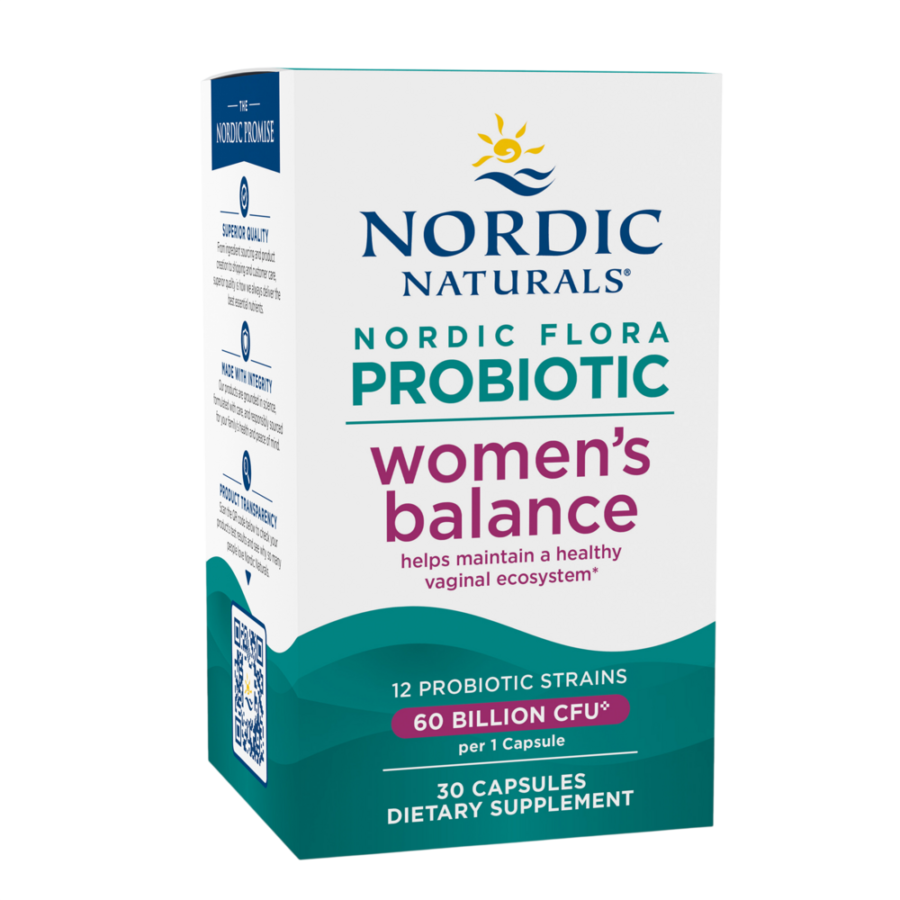 Nordic Flora Probiotic Women's Balance - front of bottle
