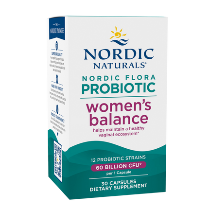 Nordic Flora Probiotic Women's Balance - front of bottle