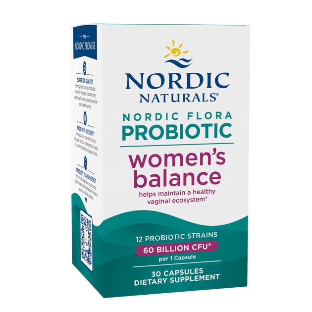 Nordic Flora Probiotic Women's Balance - front of bottle