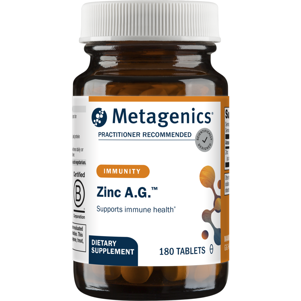 Zinc A.G.™, 20 mg, 180 Tablets , Emersons Form_Tablets tabs