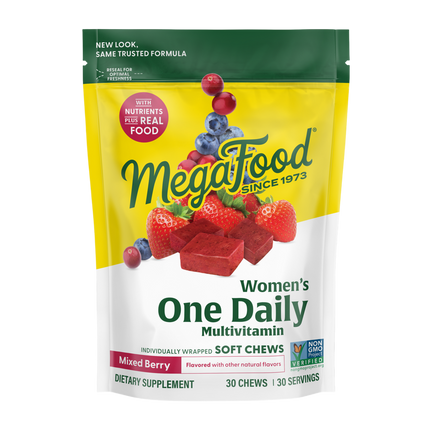 Women's One Daily Multivitamin Soft Chews - Mixed Berry Flavor, 30 Chewable Tablets