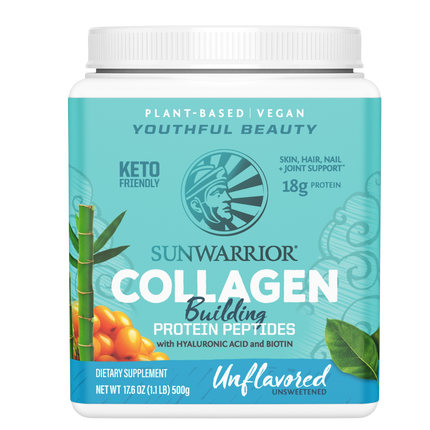 Collagen Builder Unflavored, 500 g Powder , Brand_Sunwarrior Flavor_Unflavored Form_Powder Potency_18 g Size_500 g