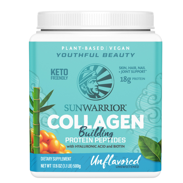 Collagen Builder Unflavored, 500 g Powder , Brand_Sunwarrior Flavor_Unflavored Form_Powder Potency_18 g Size_500 g