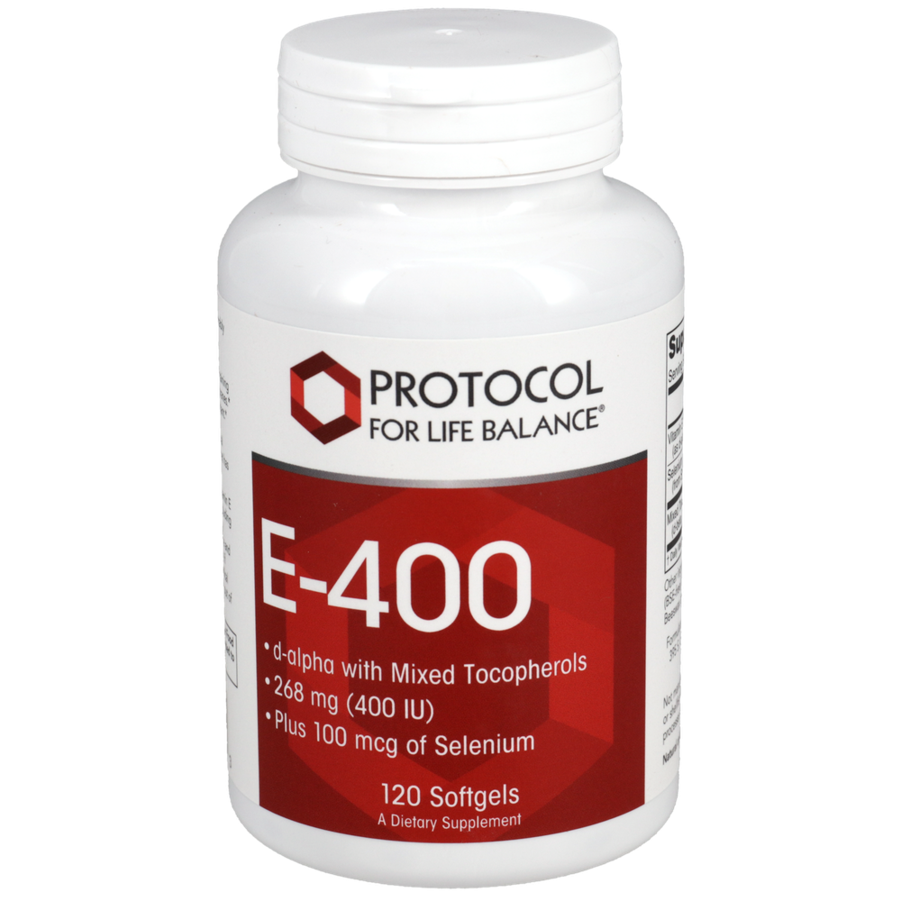 E-400 MT + Selenium, 120 Softgels , Brand_Protocol for Life Balance Form_Softgels Requires Consultation Size_120 Softgels softgels