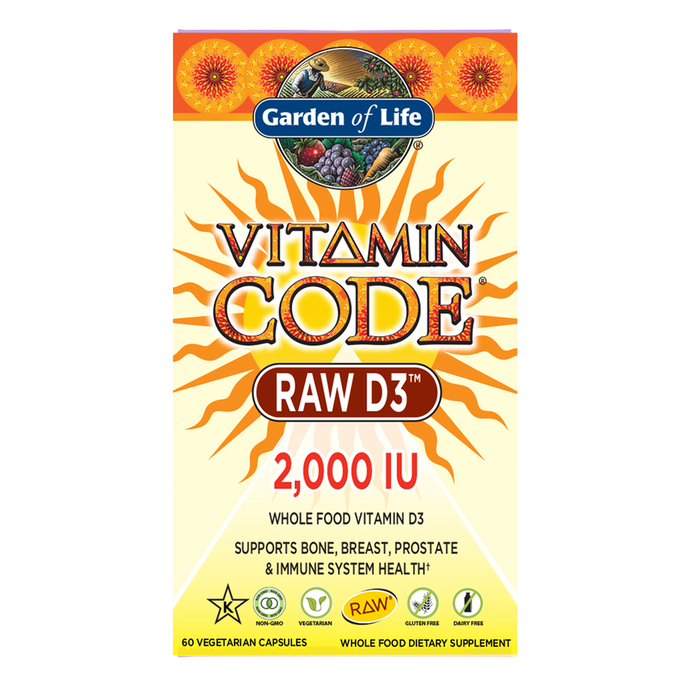 Vitamin Code RAW D3, 2000 IU, 60 Vegetarian Capsules
