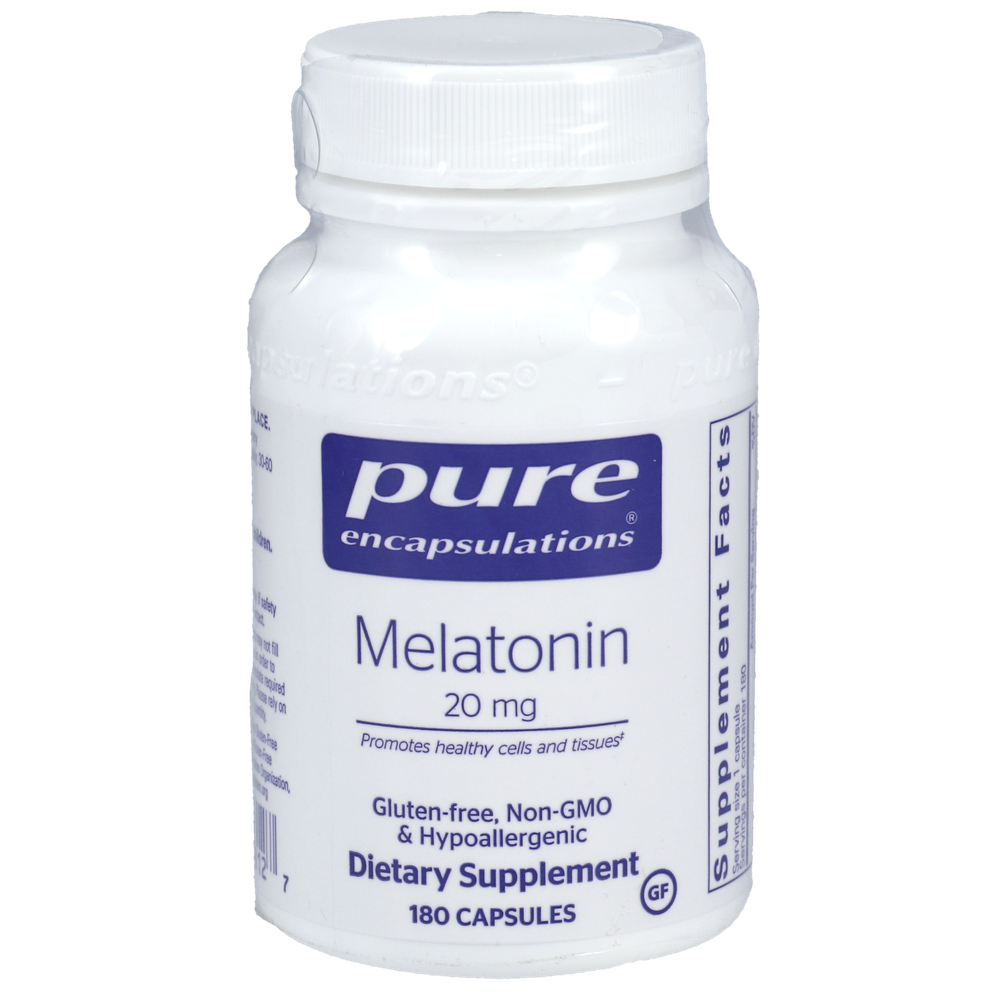 Melatonin, 20 mg, 180 Capsules , Brand_Pure Encapsulations caps Emersons