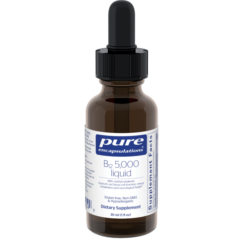 B12 5000 Liquid, 30 Milliliters , Brand_Pure Encapsulations Form_Liquid Requires Consultation Size_30 Milliliters