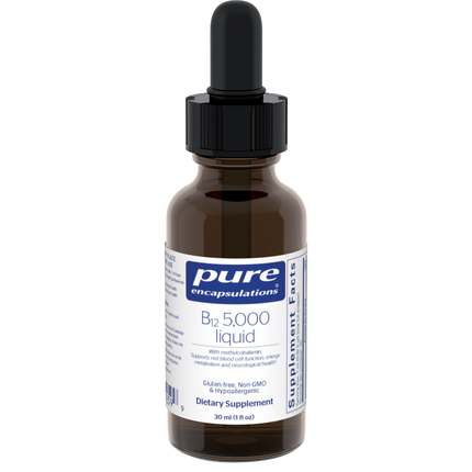 B12 5000 Liquid, 30 Milliliters , Brand_Pure Encapsulations Form_Liquid Requires Consultation Size_30 Milliliters