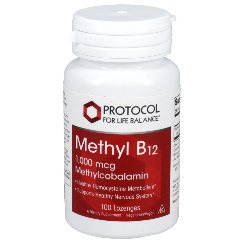 Methyl B-12 1000mcg, 100 Lozenges , Brand_Protocol for Life Balance Form_Lozenges lozenges Requires Consultation Size_100 Lozenges
