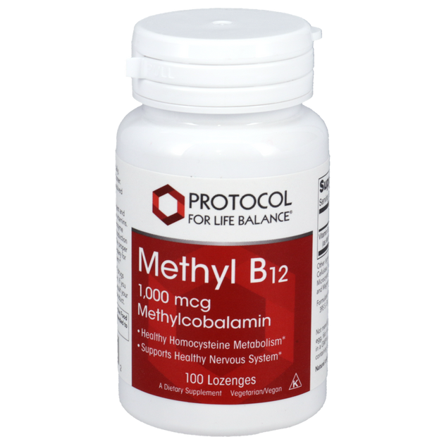 Methyl B-12 1000mcg, 100 Lozenges , Brand_Protocol for Life Balance Form_Lozenges lozenges Requires Consultation Size_100 Lozenges