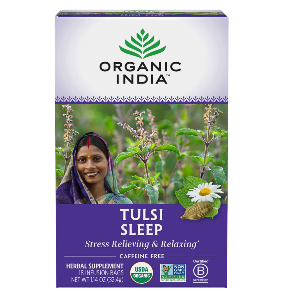 Tulsi Sleep, 18 Count , Ayurveda Brand_Organic India Form_Tea Bags