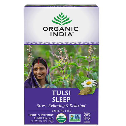Tulsi Sleep, 18 Count , Ayurveda Brand_Organic India Form_Tea Bags