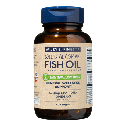 Easy Swallow Minis, 60 Softgels , Brand_Wiley's Fish Oil Form_Softgels Size_60 Softgels