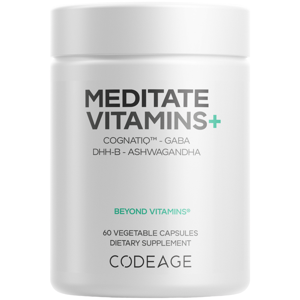 Meditate Vitamins - Stress Anxiety & Cortisol, 60 Capsules