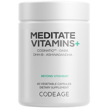 Meditate Vitamins - Stress Anxiety & Cortisol, 60 Capsules