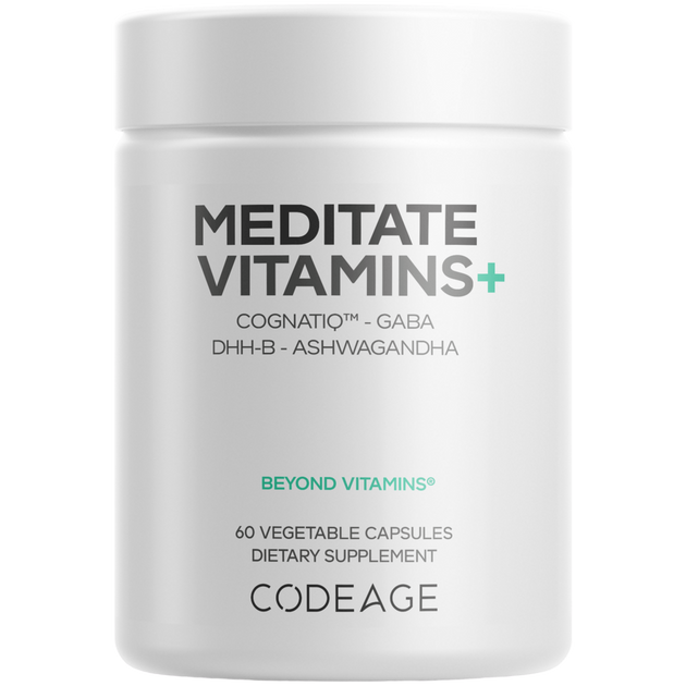 Meditate Vitamins - Stress Anxiety & Cortisol, 60 Capsules