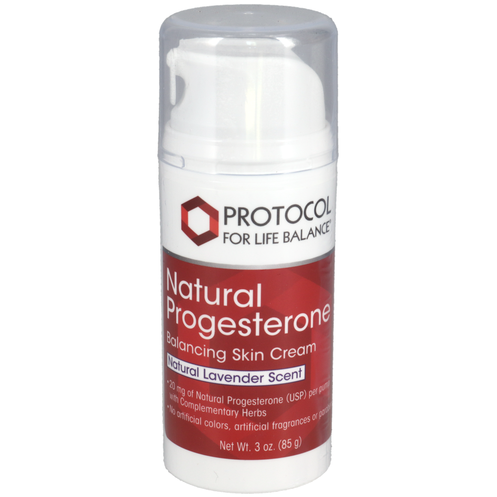 Progesterone Cream w/Lavender, 85 Grams , Brand_Protocol for Life Balance Form_Powder Size_85 Grams