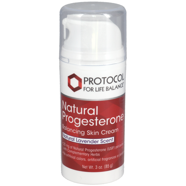 Progesterone Cream w/Lavender, 85 Grams , Brand_Protocol for Life Balance Form_Powder Size_85 Grams
