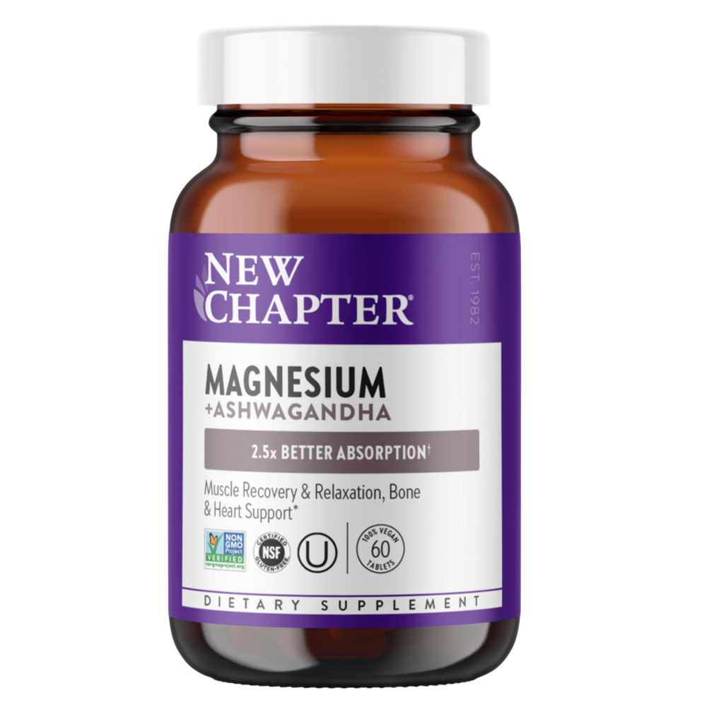 Magnesium + Ashwagandha Tablets, 60 tablets