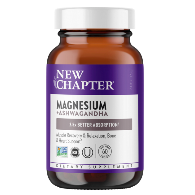 Magnesium + Ashwagandha Tablets, 60 tablets , Form_Tablets
