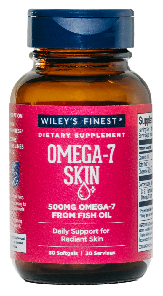 Omega-7 Skin, 30 Softgels , Brand_Wiley's Fish Oil Form_Softgels Size_30 Softgels