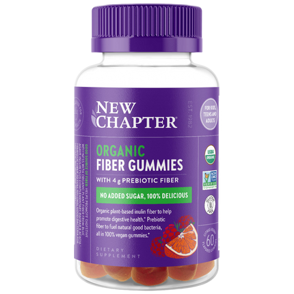 Organic Fiber Gummies, 60 gummies