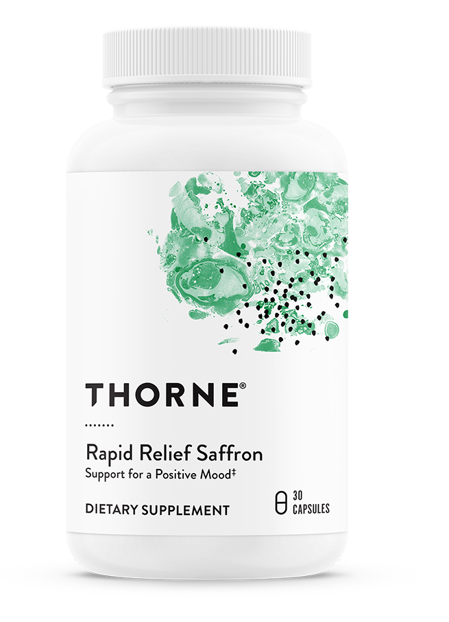 Rapid Relief Saffron, 30 Capsules , Brand_Thorne Research Form_Capsules Size_30 Capsules