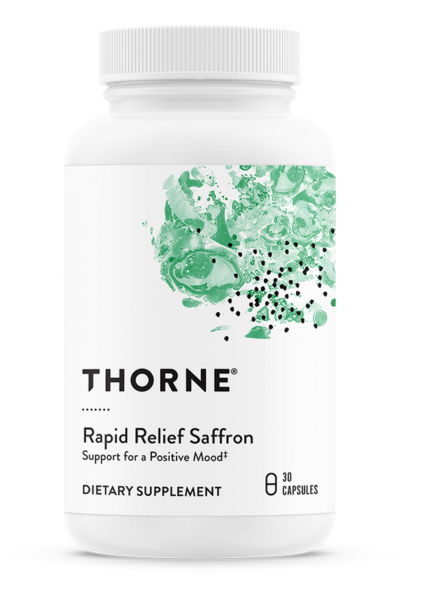 Rapid Relief Saffron, 30 Capsules , Brand_Thorne Research Form_Capsules Size_30 Capsules