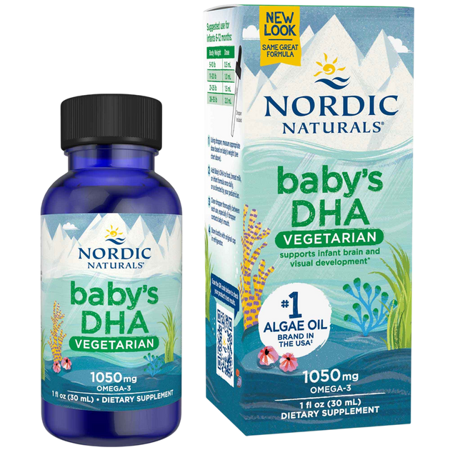 Nordic Naturals Baby's DHA Vegetarian - front of bottle