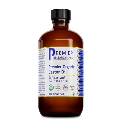 Premier Organic Castor Oil, 8 Ounces , Brand_Premier Research Labs Form_Liquid liquid Requires Consultation Size_8 Ounces