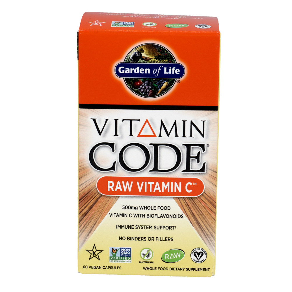 Vitamin Code Raw Vitamin C, 500 mg Whole Food Vitamin C with Bioflavonoids, 60 Vegan Capsules