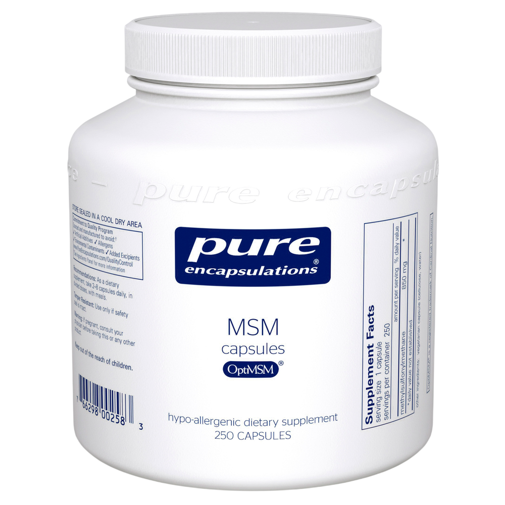 MSM with OptiMSM®, 250 Capsules , Brand_Pure Encapsulations caps Emersons