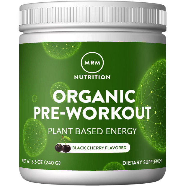 Organic Pre-Workout Black Cherry, 240 Grams