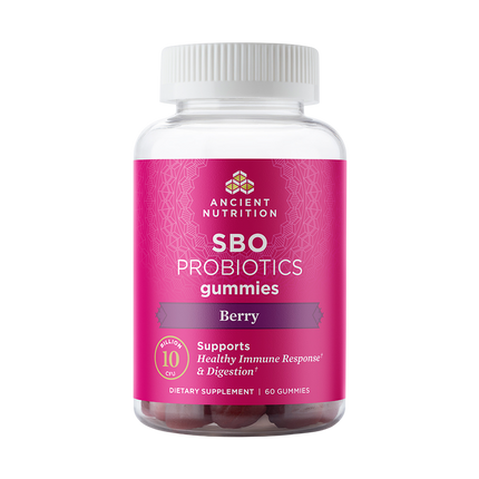 Ancient Nutrition SBO Probiotic Gummies, Berry - front