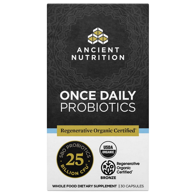 Ancient Nutrition Regenerative Organic Certified Once Daily Probiotics 25B - front