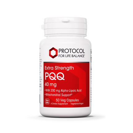 Extra Strength PQQ 40mg, 50 Capsules , Brand_Protocol for Life Balance capsules Form_Capsules Requires Consultation Size_50 Capsules