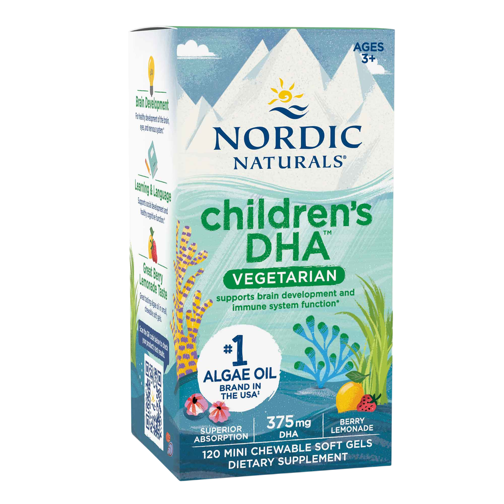 Nordic Naturals Children's DHA Vegetarian - front of bottle