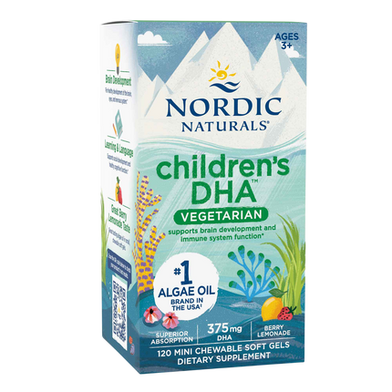 Nordic Naturals Children's DHA Vegetarian - front of bottle