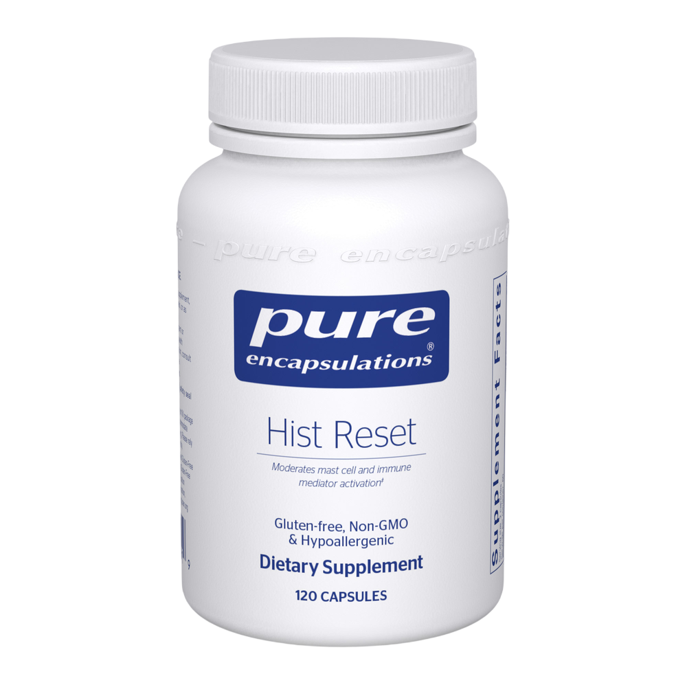 Hist Reset, 120 capsules , Allergy Support caps Histamine Support Immune Support New Product Pure Encapsulations Quercetin
