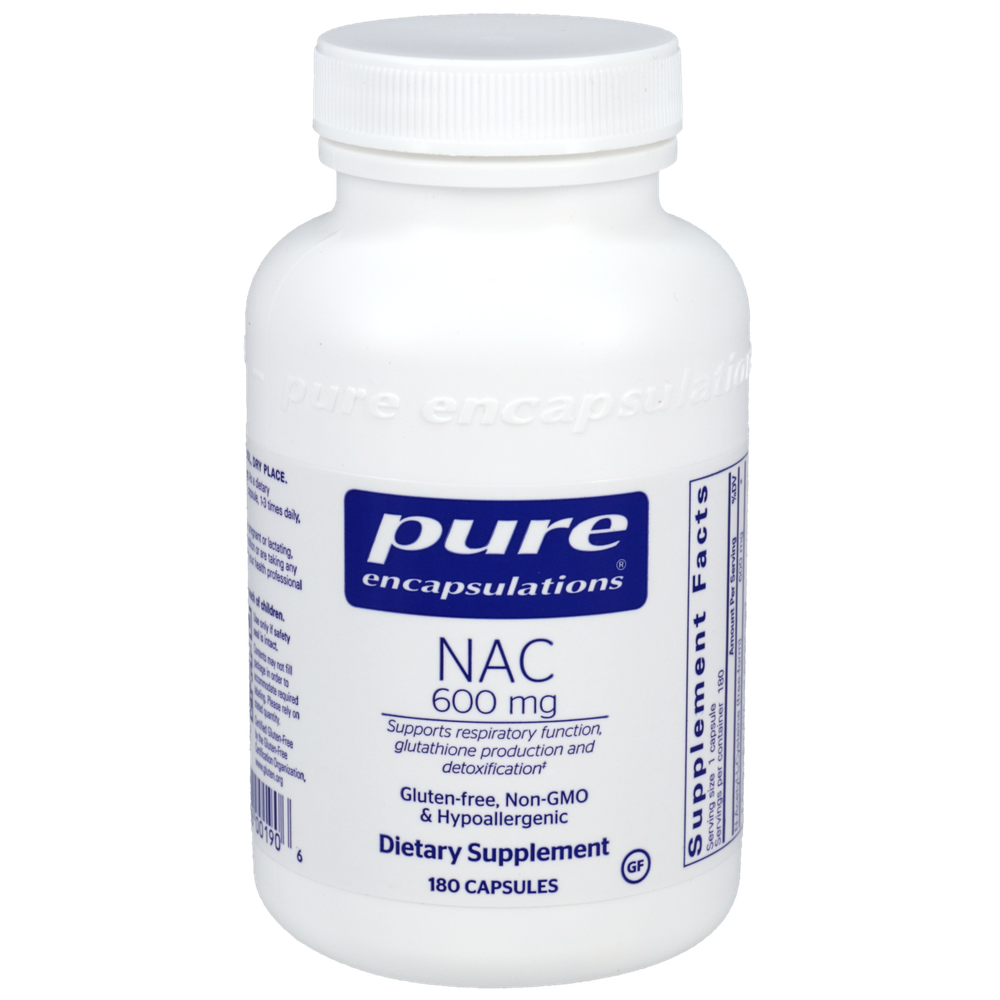 NAC, 600 mg, 180 Capsules , Brand_Pure Encapsulations caps