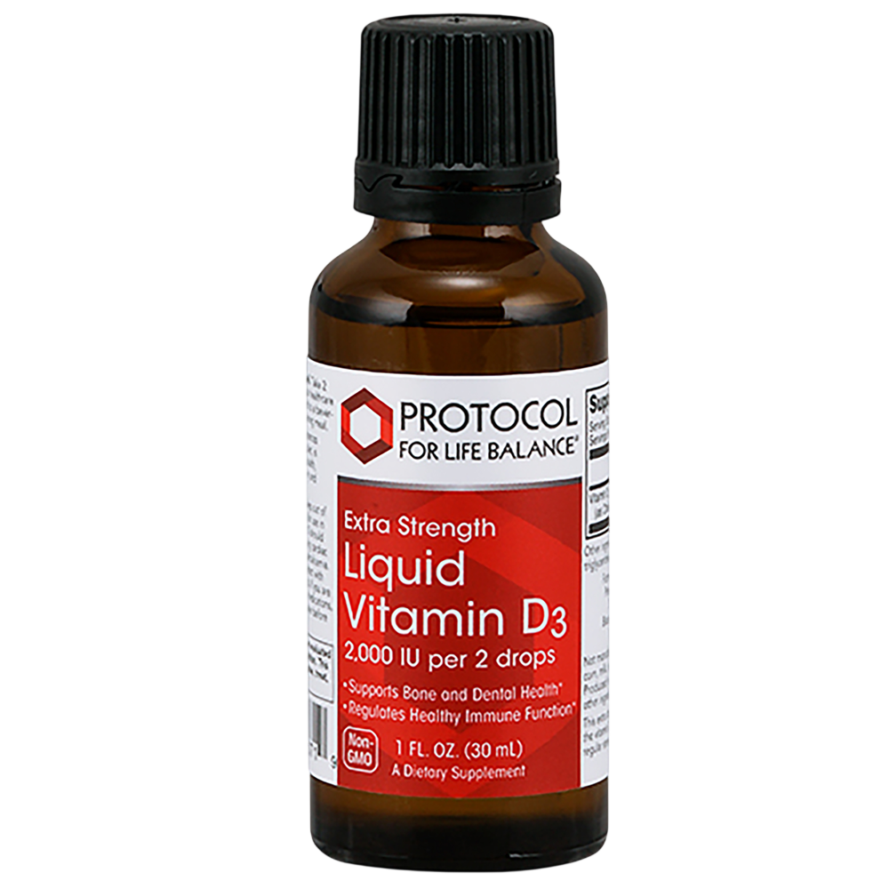 Vitamin D3 2,000IU, 30 Milliliters , Brand_Protocol for Life Balance Form_Liquid liquid Requires Consultation Size_30 Milliliters