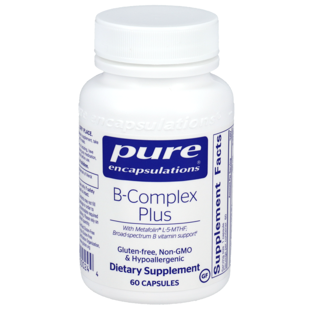 B-Complex Plus, 60 Capsules , Brand_Pure Encapsulations Form_Capsules Requires Consultation Size_60 Capsules
