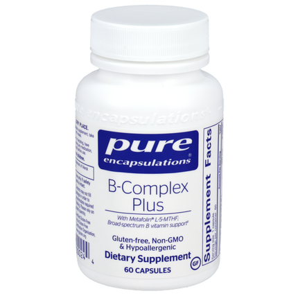 B-Complex Plus, 60 Capsules , Brand_Pure Encapsulations Form_Capsules Requires Consultation Size_60 Capsules
