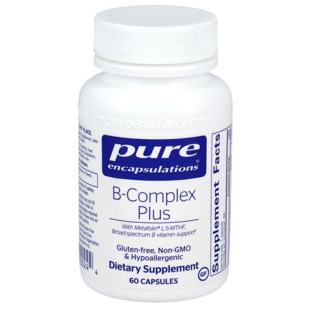 B-Complex Plus, 60 Capsules , Brand_Pure Encapsulations Form_Capsules Requires Consultation Size_60 Capsules