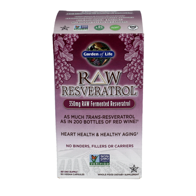 RAW Resveratrol, 60 Capsules
