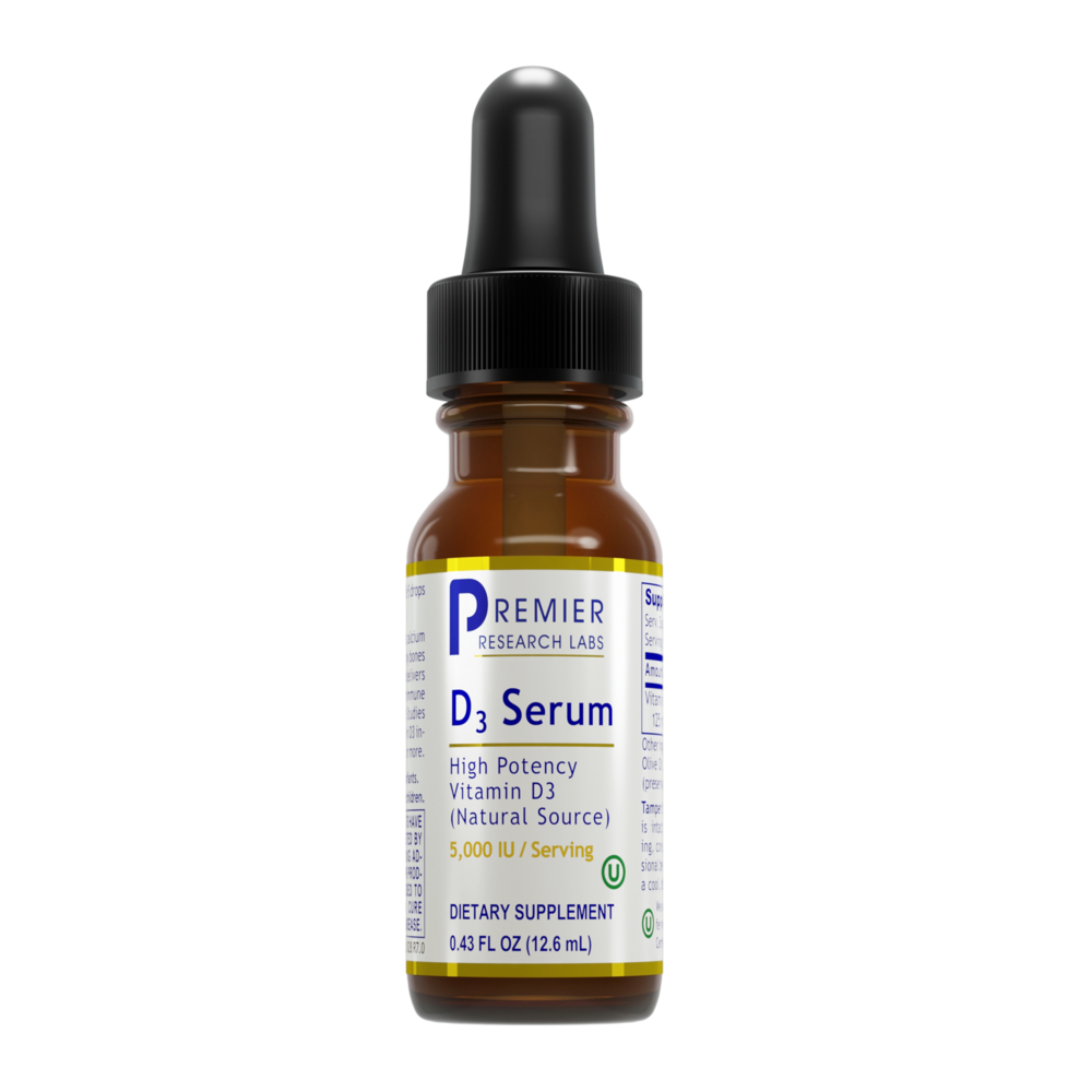 D3 Serum, 12.6 Milliliters , Brand_Premier Research Labs Form_Liquid liquid Requires Consultation Size_12.6 Milliliters