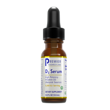D3 Serum, 12.6 Milliliters , Brand_Premier Research Labs Form_Liquid liquid Requires Consultation Size_12.6 Milliliters