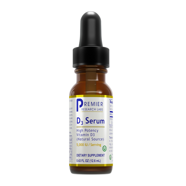 D3 Serum, 12.6 Milliliters , Brand_Premier Research Labs Form_Liquid liquid Requires Consultation Size_12.6 Milliliters
